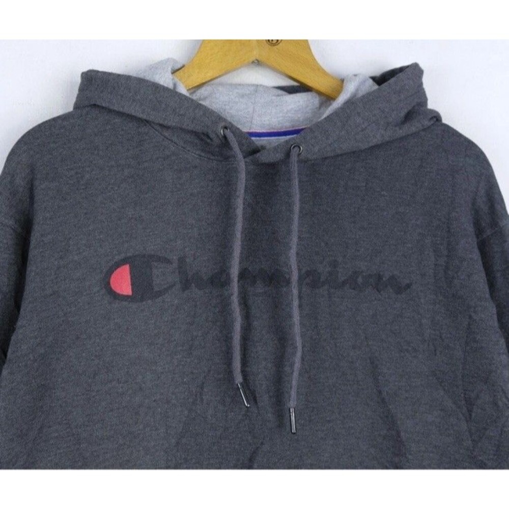 Sweatshirt Champion USA Size L Pullover Hoodie Casual Comfortable Big Logo. EUC.